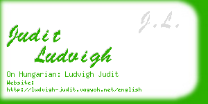 judit ludvigh business card